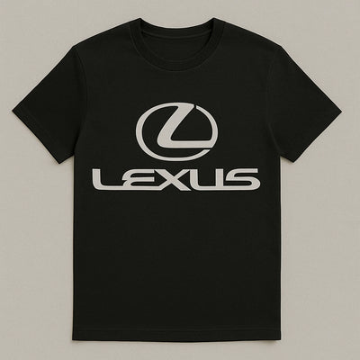 Lexus Logo T-Shirt – Elegant Black Cotton Tee for Luxury Car Fans