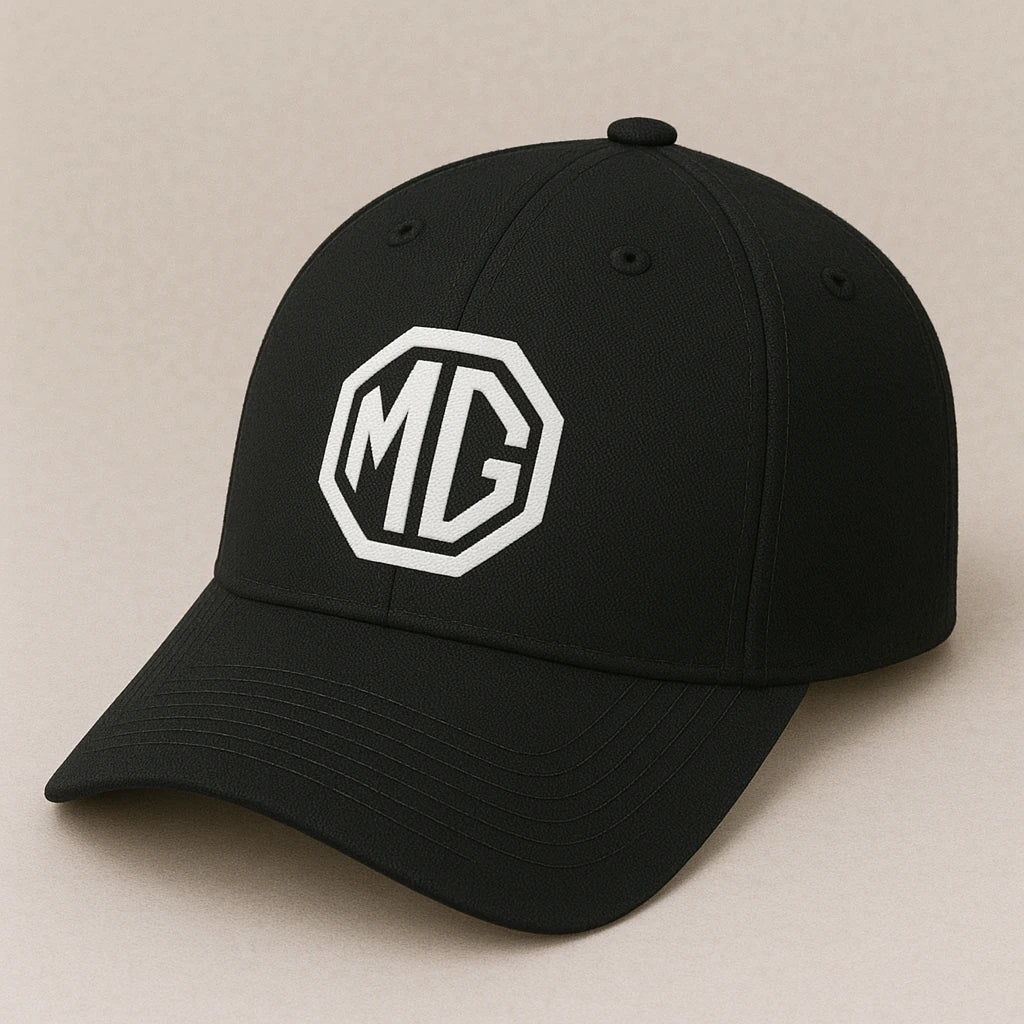MG Motor Cap – Black Octagon Logo Embroidered Hat