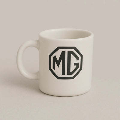 MG Logo Mug – Premium White Ceramic Coffee Cup for Car Enthusiasts