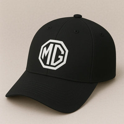 MG Motor Cap – Black Octagon Logo Embroidered Hat