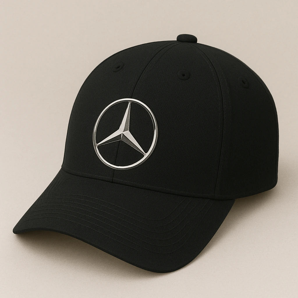 Mercedes-Benz Star Logo Cap – Luxury Car Hat in Black