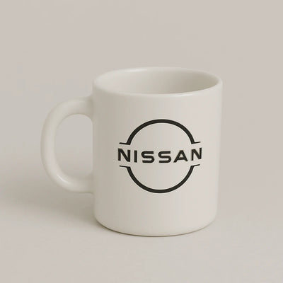 Nissan Logo Mug – Premium White Ceramic Coffee Cup for Car & JDM Fans
