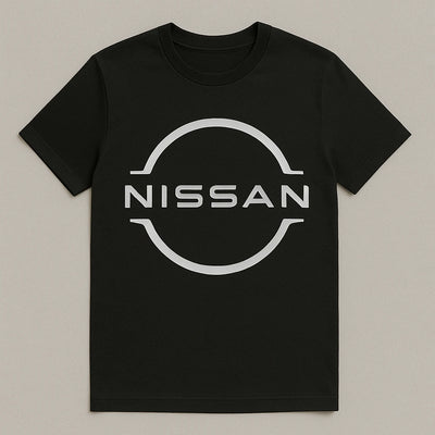 Nissan Logo T-Shirt – Classic Black Cotton Tee for Car Enthusiasts