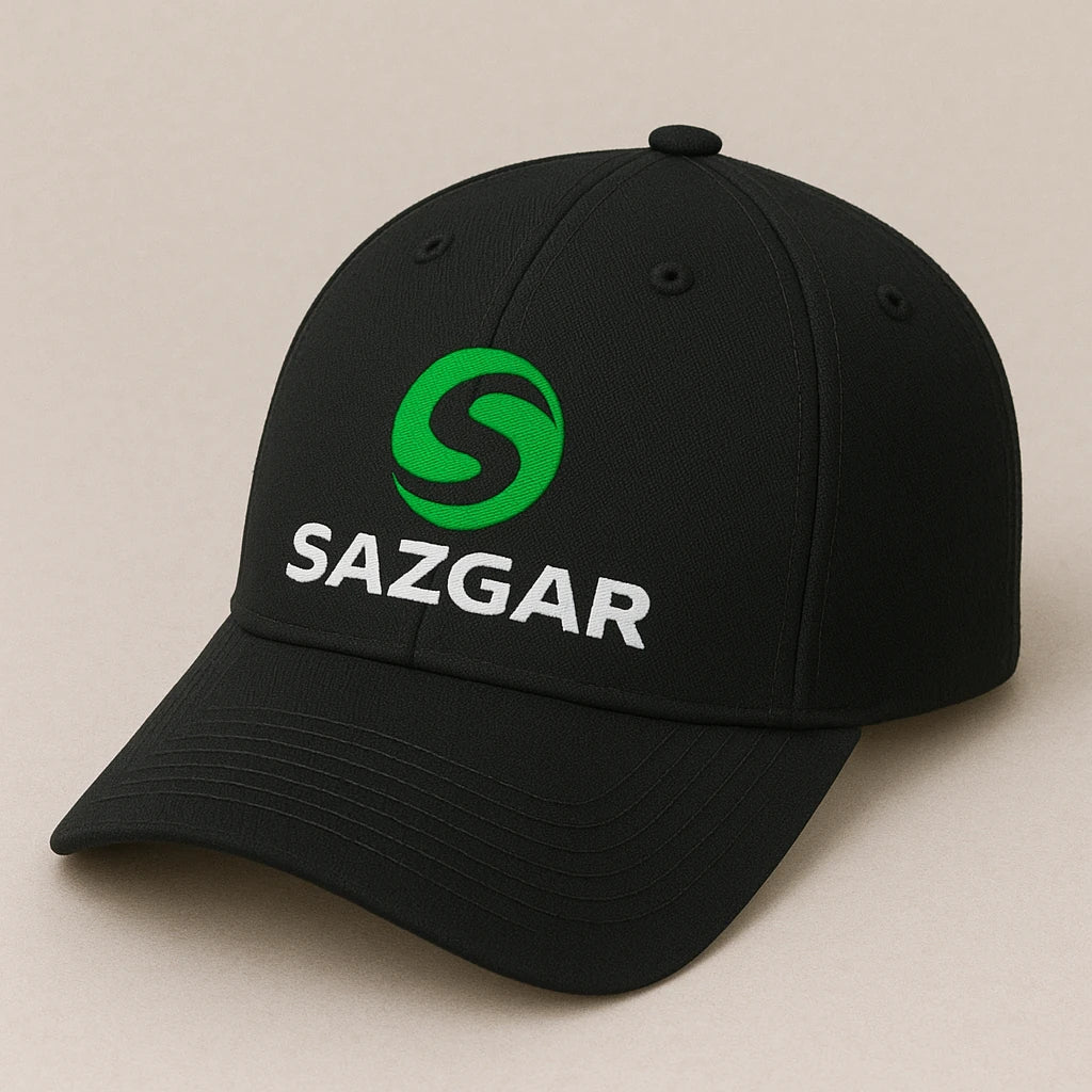 Sazgar Logo Cap – Black Pakistani Auto Brand Hat