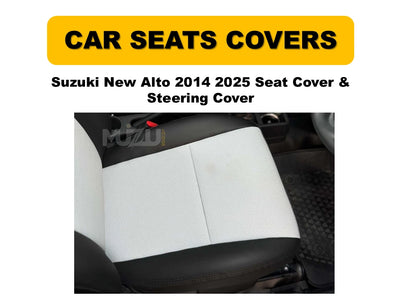 Suzuki Alto 2014–2025 Seat Cover & Steering Cover – Premium Interior Protection & Style