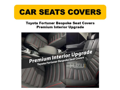 Toyota Fortuner Bespoke Seat Covers – Premium Custom-Fit Interior Upgrade & Protection