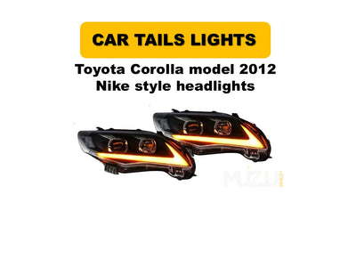 Toyota Corolla 2012 Nike Style LED Headlights | Sporty Front Upgrade