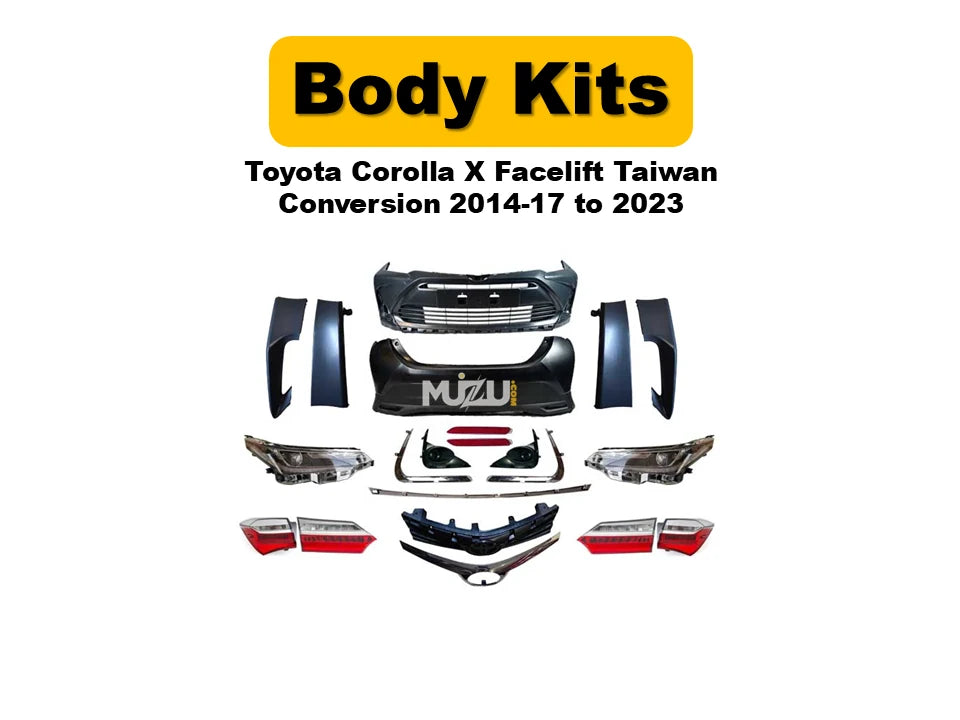 Toyota Corolla X Facelift Taiwan Conversion Kit (2014–2017 to 2023 Model Upgrade)
