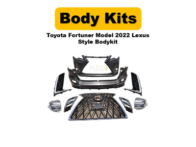 Toyota Fortuner Model 2022 Lexus Style Body Kit – Full Front, Side & Rear Conversion