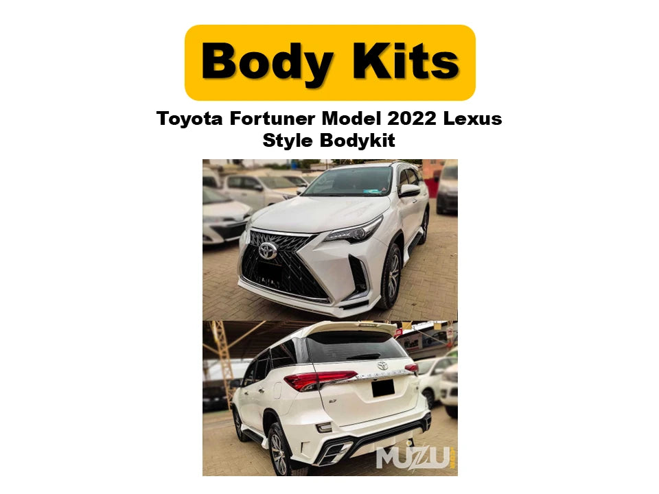 Toyota Fortuner Model 2022 Lexus Style Body Kit – Full Front, Side & Rear Conversion
