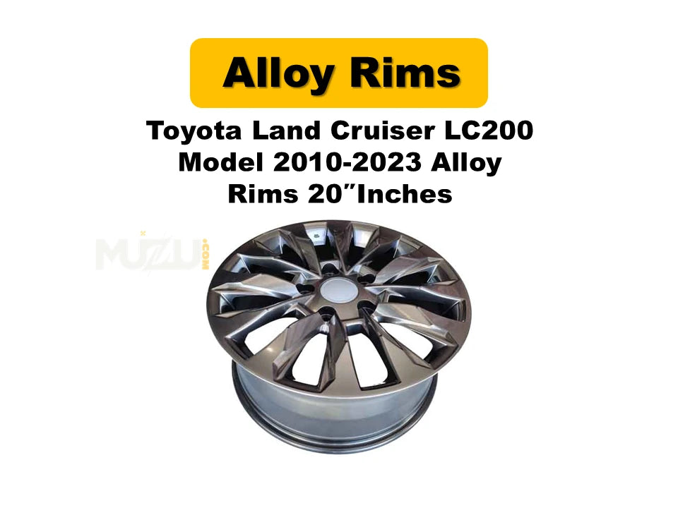 Toyota Land Cruiser LC200 2010–2023 Premium Alloy Rims – 20 Inch Heavy-Duty Luxury Wheels (Set of 4)