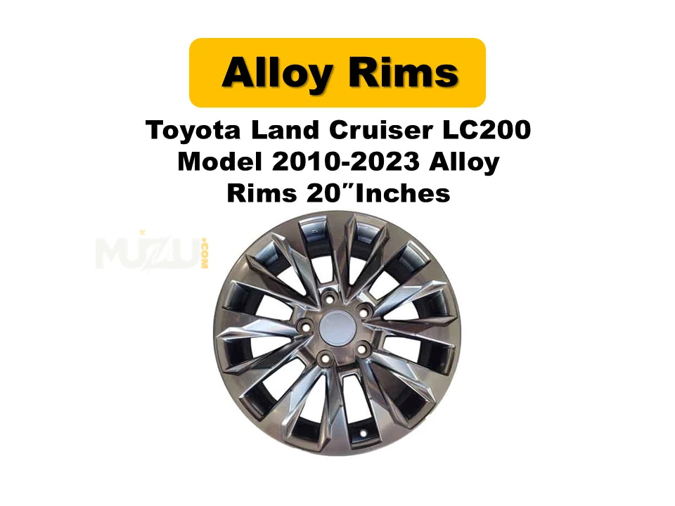 Toyota Land Cruiser LC200 2010–2023 Premium Alloy Rims – 20 Inch Heavy-Duty Luxury Wheels (Set of 4)