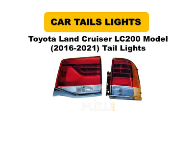Toyota Land Cruiser LC200 2016–2021 LED Tail Lights – OEM Style Rear Lamps (Pair)