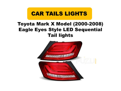 Toyota Mark X 2000–2008 Eagle Eyes Style LED Sequential Tail Lights | Premium Rear Upgrade