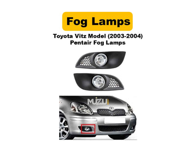 Toyota Vitz 2003–2004 Pentair Fog Lamps | Front Bumper Fog Lights Set