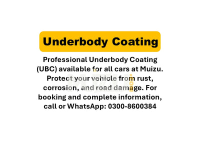 Underbody Coating (UBC) for All Cars | Rust Protection at Muizu