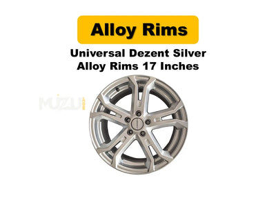 Universal Dezent Silver Alloy Rims – 17 Inch Premium Sport Wheels (Set of 4)