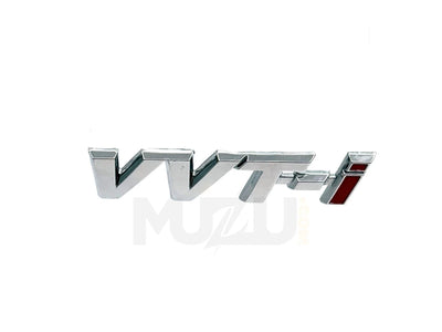 "VVT-i Car Monogram – Premium Chrome Emblem Badge for Toyota Cars"