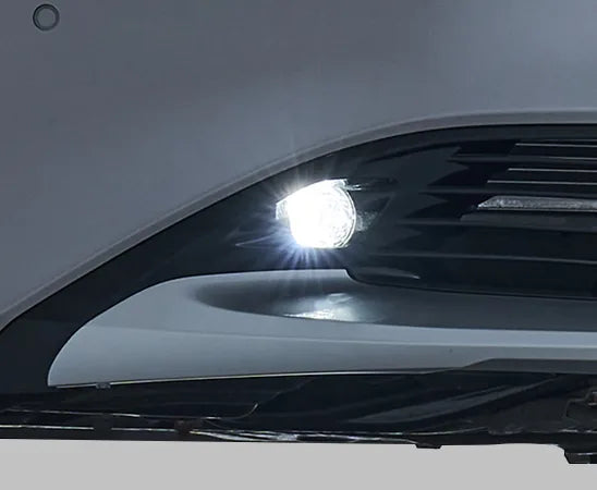 Embedded front fog lamps on the Toyota Corolla 2027